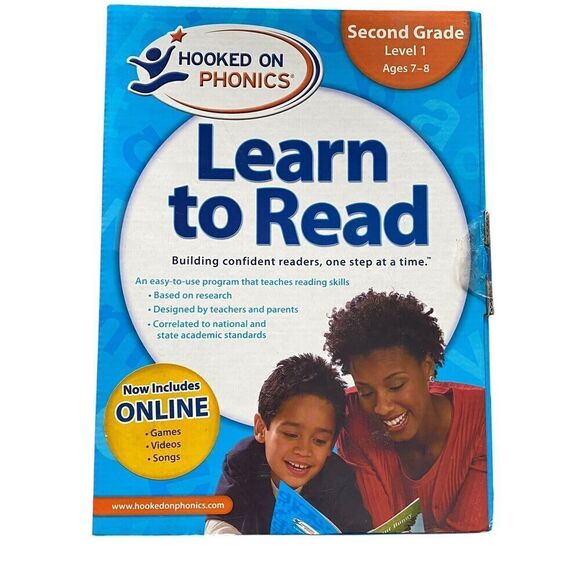 2009 Hooked on Phonics Learn to Read  Level 1 Second Grade Ages 7-8 New Open Box - Picture 1 of 3